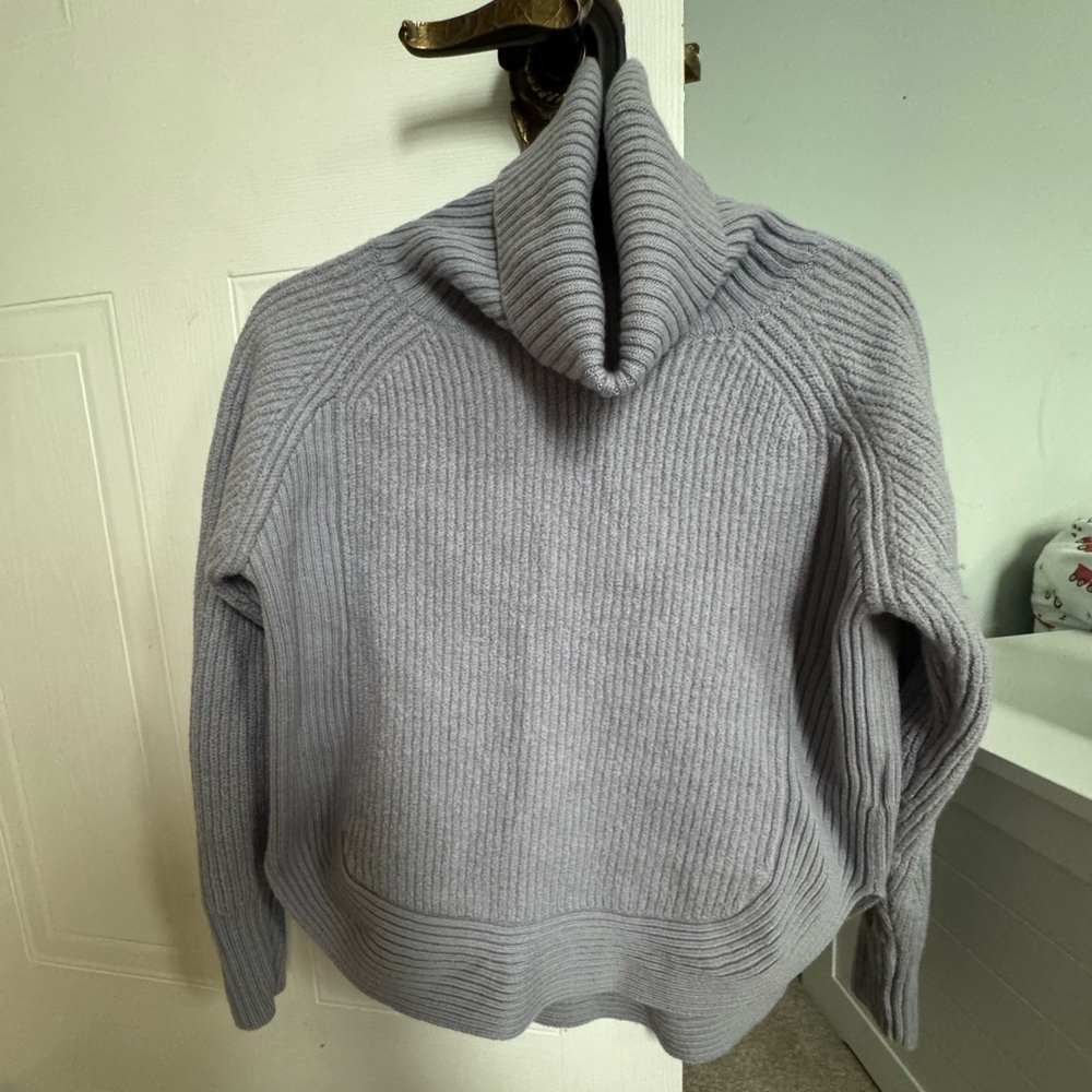 Wilfred Ribbed light purple Cowl Neck Sweater